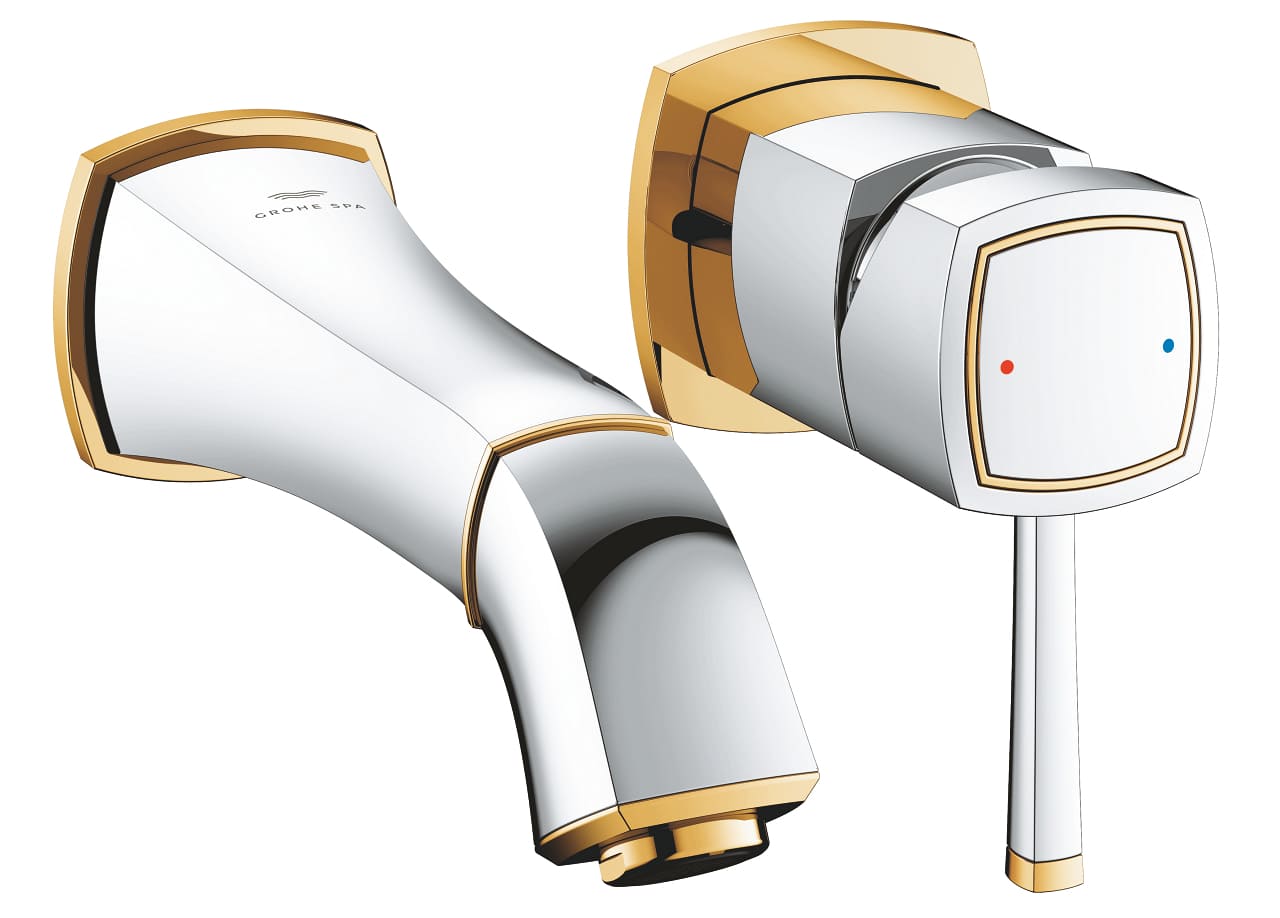 Vòi Chậu Lavabo Nóng Lạnh Gắn Tường Đức Grohe 29416IG0