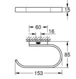 Móc Giấy Vệ Sinh Nhập Khẩu Đức Grohe 41068A00