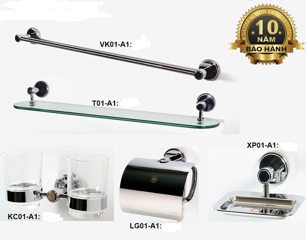 Bộ Phụ Kiện inox 304 5 món ARCHI A01