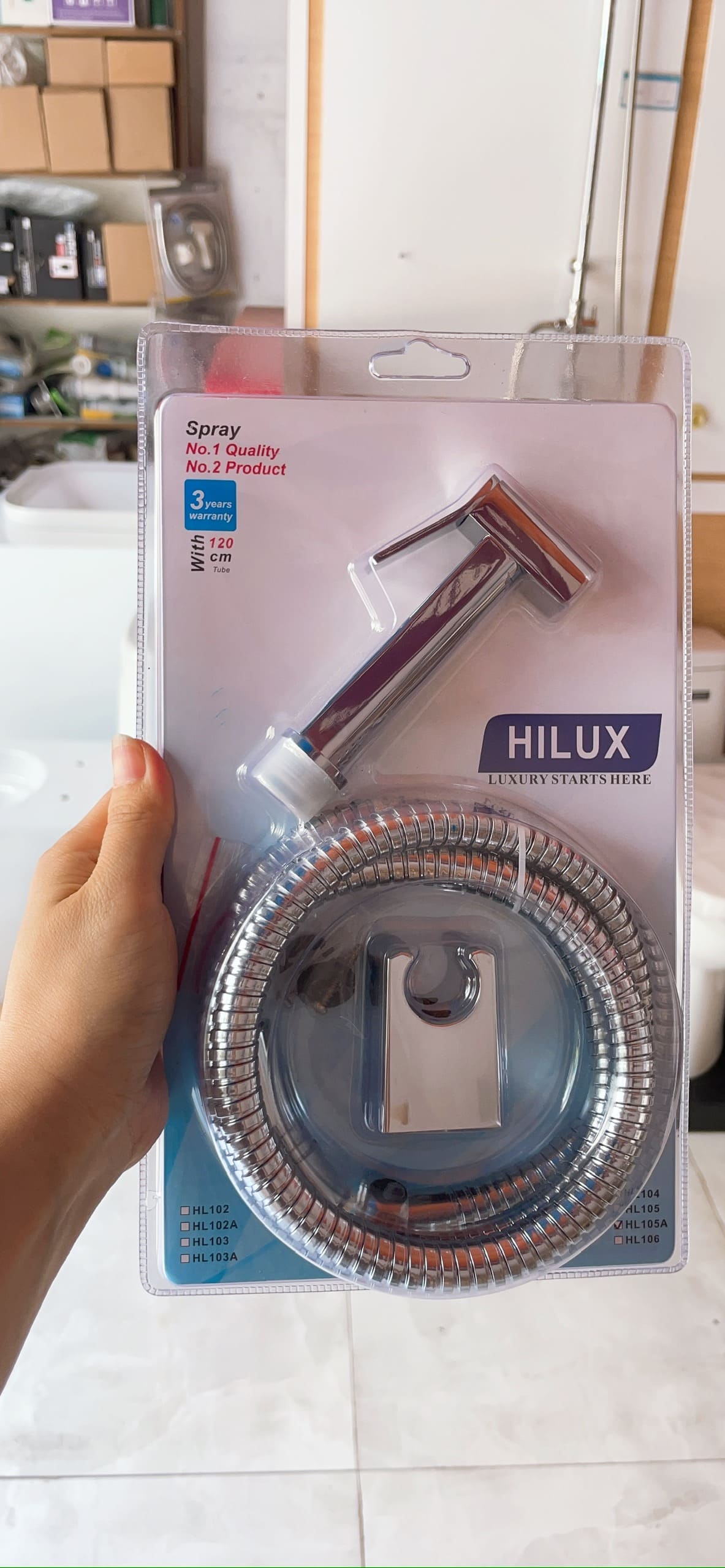 Vòi xịt đồng Oval chịu áp lực nước Hilux HL05A