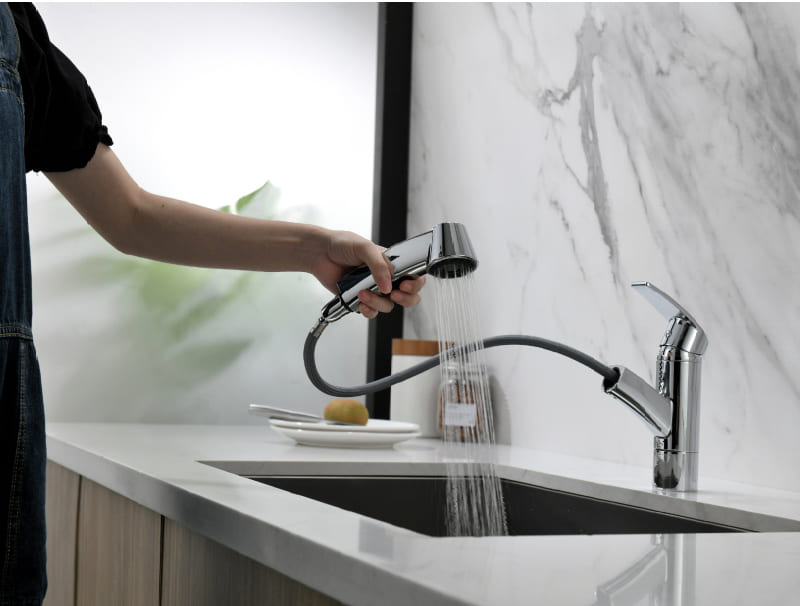 Vòi Bếp Dây Rút Nóng Lạnh Paulschmitt PA311K