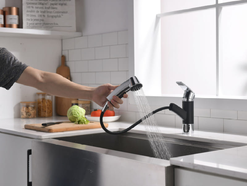 Vòi Bếp Dây Rút Nóng Lạnh Paulschmitt PA311KCB