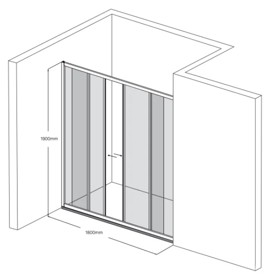 Phòng Tắm Kính FENDI FKP-3X4