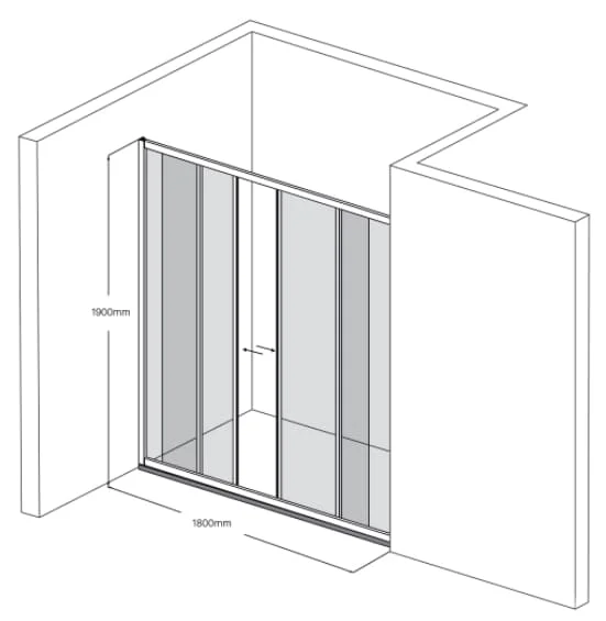 Bản vẽ Phòng Tắm Kính Màu FENDI FKP-3X4G