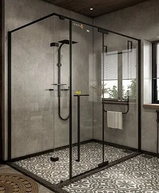 Phòng Tắm Kính Màu Đen FENDI FMG-2X4B