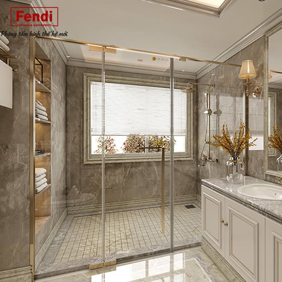 Phòng Tắm Kính Màu Vàng FENDI FMP-1X3G