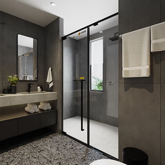 Phòng Tắm Kính Màu Đen FENDI FMP-2X2B