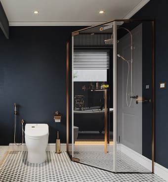 Phòng Tắm Kính FENDI FMV-1X3G