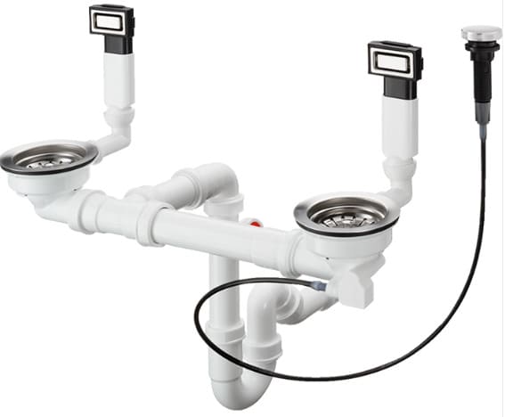 Xi phông chậu rửa bát đôi Hansgrohe 43932009