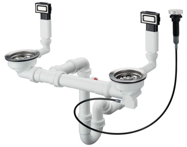 Xi phông chậu rửa bát đôi Hansgrohe 43933009