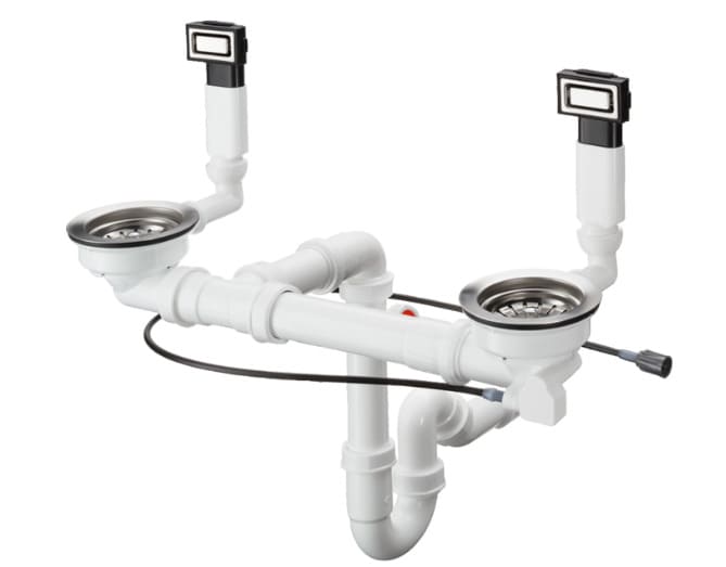 Xi phông chậu rửa bát đôi Hansgrohe 43942009