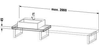Bản vẽ Chậu Rửa Lavabo Có Điều Khiển Duravit BR100C00707