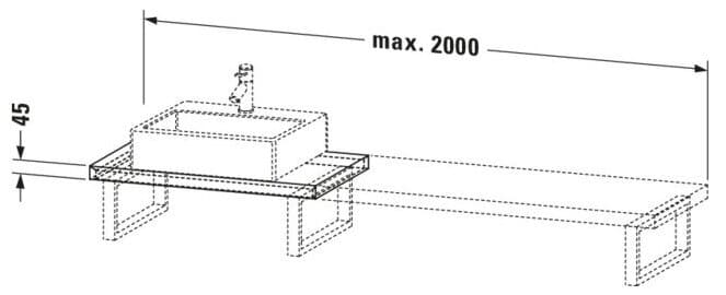 Bản vẽ Chậu Rửa Lavabo Có Điều Khiển Duravit BR100C01818