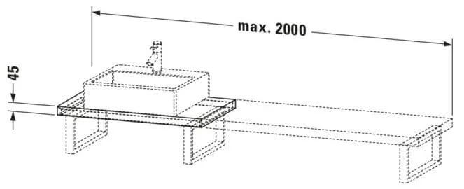 Bản vẽ Chậu Rửa Lavabo Có Điều Khiển Duravit BR100C01818