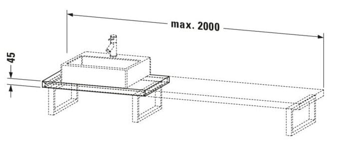 Bản vẽ Chậu Rửa Lavabo Có Điều Khiển Duravit BR100C04949