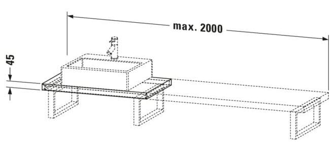 Bản vẽ Chậu Rửa Lavabo Có Điều Khiển Duravit BR100C07979