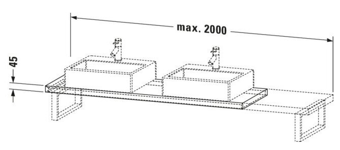 Bản vẽ Chậu Rửa Lavabo Có Điều Khiển Duravit BR101C02222