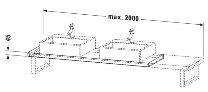 Bản vẽ Chậu Rửa Lavabo Có Điều Khiển Duravit BR101C02222