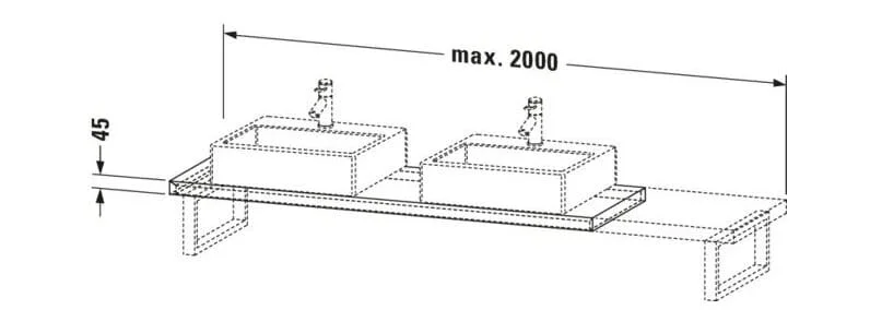 Bản vẽ Chậu Rửa Lavabo Có Điều Khiển Duravit BR101C03030
