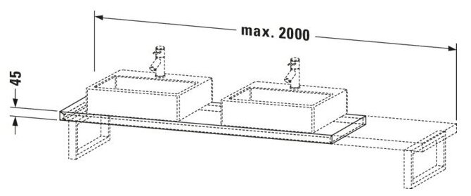 Bản vẽ Chậu Rửa Lavabo Có Điều Khiển Duravit BR101C05353