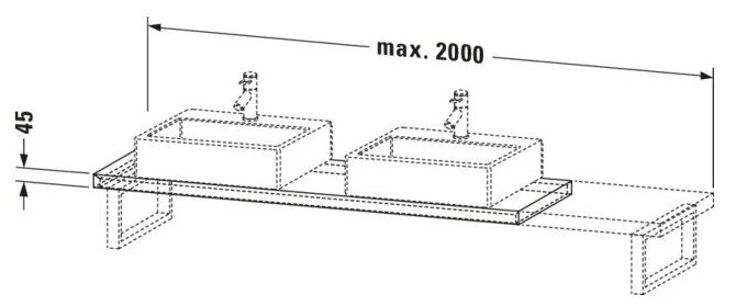 Bản vẽ Chậu Rửa Lavabo Có Điều Khiển Duravit BR101C05353
