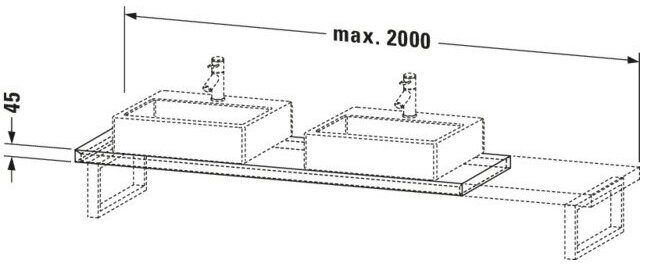 Bản vẽ Chậu Rửa Lavabo Có Điều Khiển Duravit BR101C07575