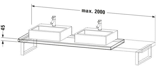 Bản vẽ Chậu Rửa Lavabo Có Điều Khiển Duravit BR102C01616
