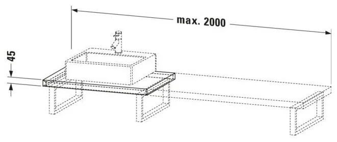 Bản vẽ Chậu Rửa Lavabo Có Điều Khiển Duravit BR103C01616