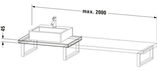 Bản vẽ Chậu Rửa Lavabo Có Điều Khiển Duravit BR103C02222