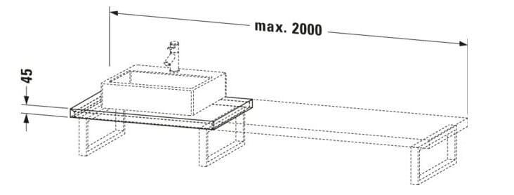 Bản vẽ Chậu Rửa Lavabo Có Điều Khiển Duravit BR103C04949