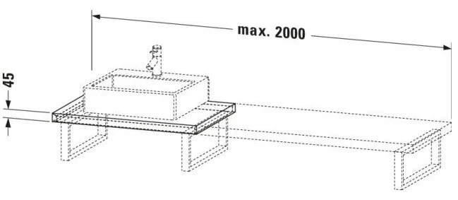 Bản vẽ Chậu Rửa Lavabo Có Điều Khiển Duravit BR103C07979