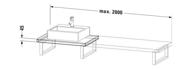 Bản vẽ Chậu Rửa Lavabo Có Điều Khiển Duravit BR103C09191