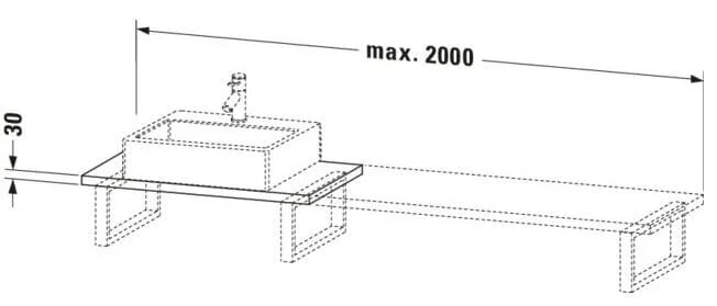 Bản vẽ Chậu Rửa Lavabo Có Điều Khiển Duravit BR104C00707