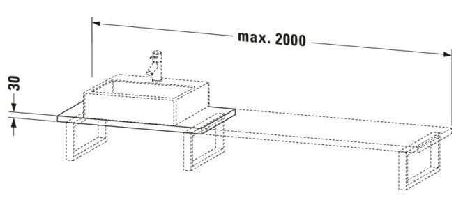 Bản vẽ Chậu Rửa Lavabo Có Điều Khiển Duravit BR104C02222