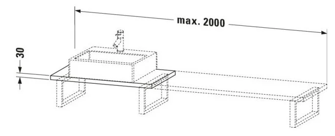 Bản vẽ Chậu Rửa Lavabo Có Điều Khiển Duravit BR104C05353