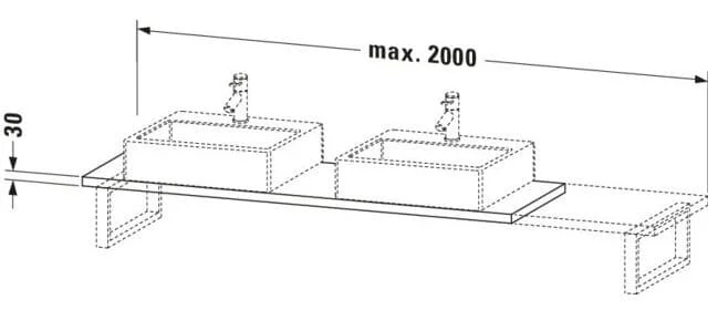 Bản vẽ Chậu Rửa Lavabo Có Điều Khiển Duravit BR105C00707
