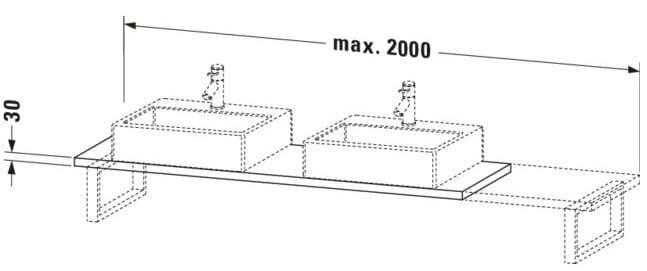 Bản vẽ Chậu Rửa Lavabo Có Điều Khiển Duravit BR105C01616