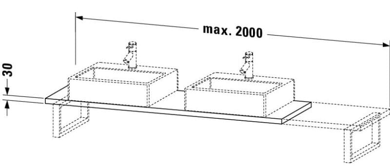 Bản vẽ Chậu Rửa Lavabo Có Điều Khiển Duravit BR105C01818