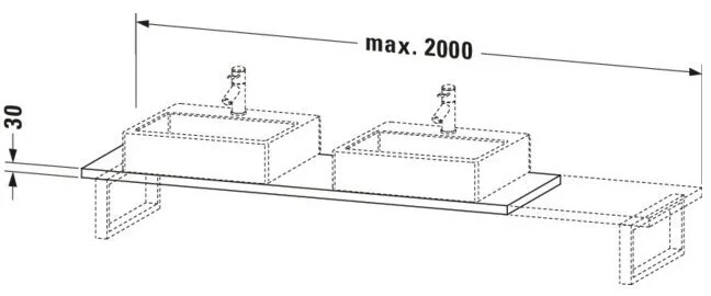 Bản vẽ Chậu Rửa Lavabo Có Điều Khiển Duravit BR105C02222