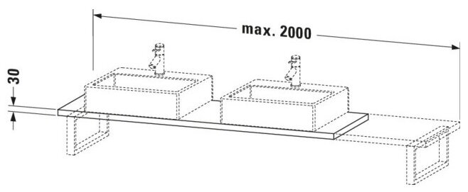 Bản vẽ Chậu Rửa Lavabo Có Điều Khiển Duravit BR105C04343