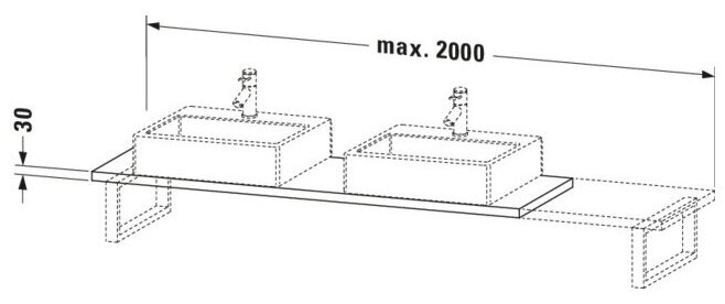 Bản vẽ Chậu Rửa Lavabo Có Điều Khiển Duravit BR105C05353