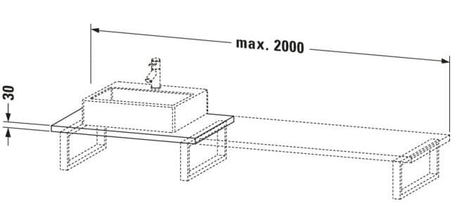 Bản vẽ Chậu Rửa Lavabo Có Điều Khiển Duravit BR106C01616