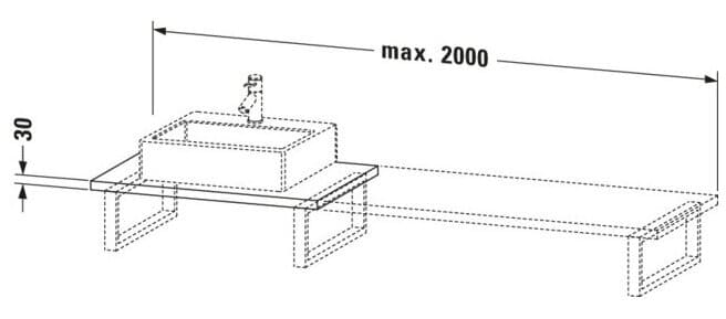Bản vẽ Chậu Rửa Lavabo Có Điều Khiển Duravit BR106C03535