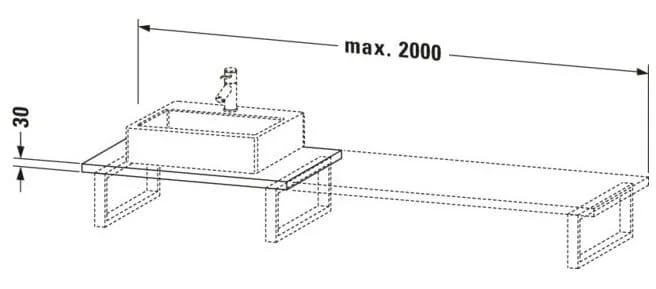 Bản vẽ Chậu Rửa Lavabo Có Điều Khiển Duravit BR106C03535