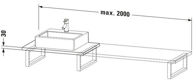 Bản vẽ Chậu Rửa Lavabo Có Điều Khiển Duravit BR106C04949