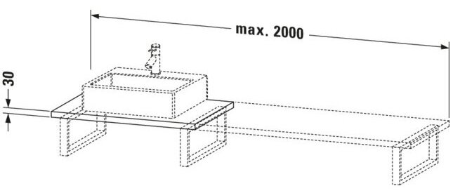 Bản vẽ Chậu Rửa Lavabo Có Điều Khiển Duravit BR106C05353