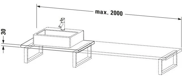 Bản vẽ Chậu Rửa Lavabo Có Điều Khiển Duravit BR106C05353