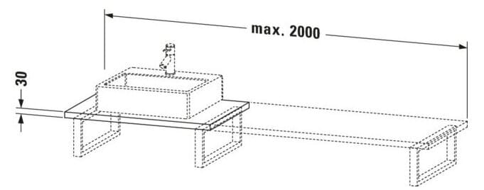 Bản vẽ Chậu Rửa Lavabo Có Điều Khiển Duravit BR106C09191