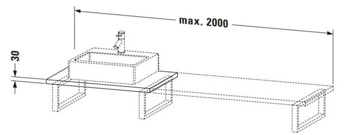 Bản vẽ Chậu Rửa Lavabo Có Điều Khiển Duravit BR106C09191