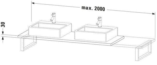 Bản vẽ Chậu Rửa Lavabo Có Điều Khiển Duravit BR107C09191